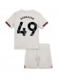 Billige Chelsea Alejandro Garnacho #49 Bortedraktsett Barn 2025-26 Kortermet (+ Korte bukser)
